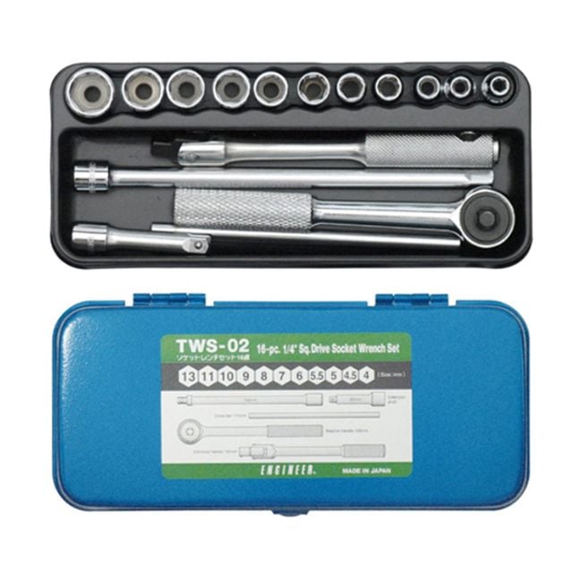 엔지니어TWS-01 1/4inch 미리타입 소켓렌치세트16PCS eso+5696yb, 1개 81,060원