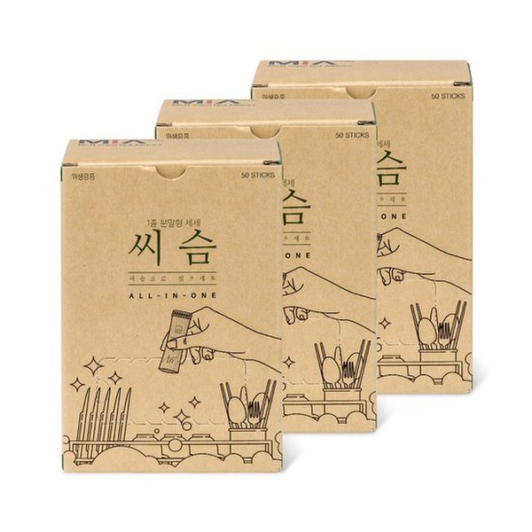 씨슴 씨슴 1종 식기세척기용 분말 세제 500g 3개세트 60,300원