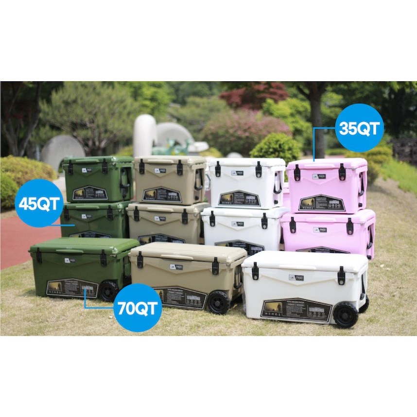 아이스쿨러 35쿼터 캠핑쿨러 아이스박스 피믹 하드쿨러 대형 로토몰드 326,000원