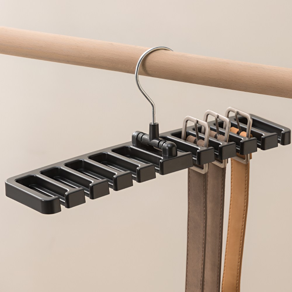 벨루빈 깔끔정리 벨트 넥타이 걸이, 2개, 블랙 9,000원