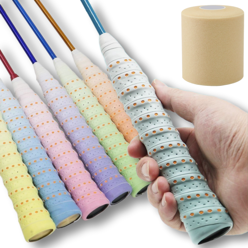 한비몰 통기성 심쿠션 그라데이션 라켓 그립 테이프 7p, 1세트, 혼합색상 19,000원