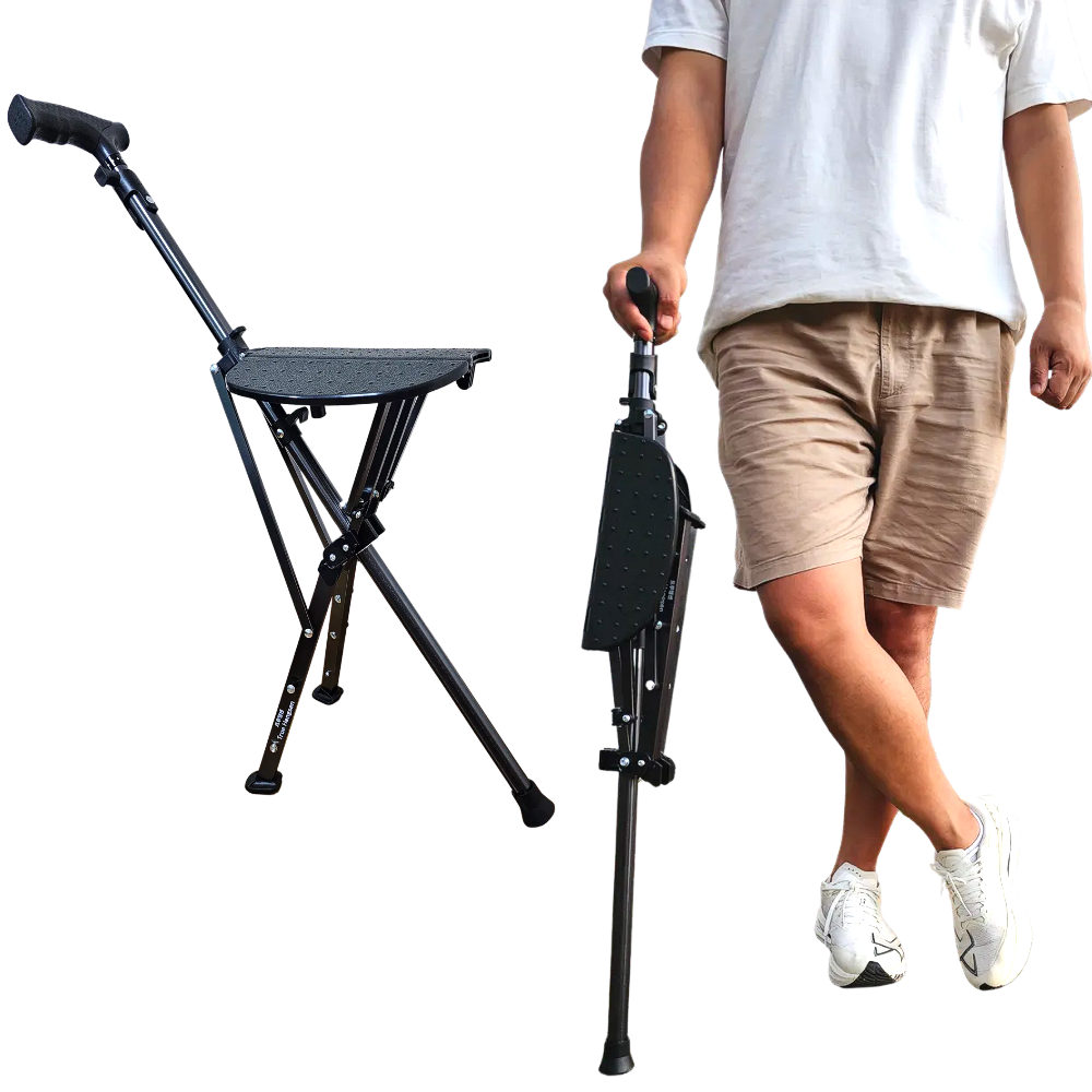 트루행센 휴대용 접이식 지팡이 의자 어르신 부모님 효도선물 서서의자 체어 66,500원