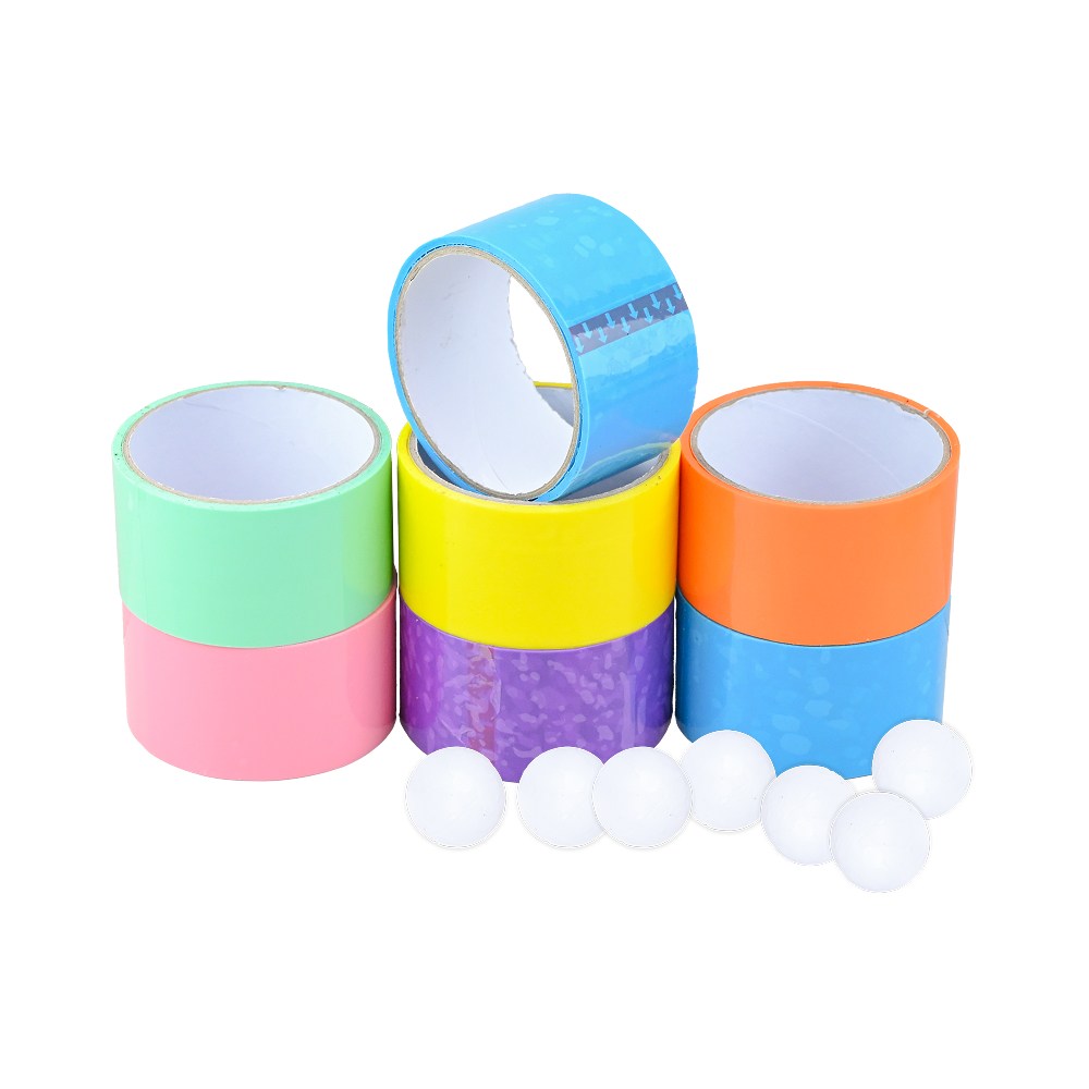 7+7 KC인증 비비드 테이프볼 만들기 테이프공 4.8cm 7개입 스타트볼 세트 13,800원