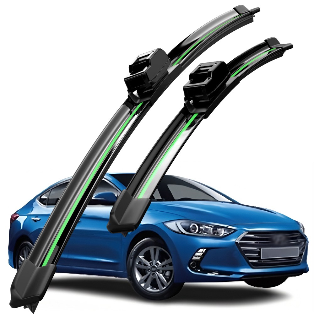 호환 현대 아반떼(MD)/더 뉴 아반떼(AD)/올 뉴 아반떼/더 뉴 아반떼(CN7) 2010-2024 와이퍼 초발수 저소음 자국 없음 전면 와이퍼 블레이드 2종 세트, 아반떼/더 뉴 아반떼(AD) 2015-2020 28,600원