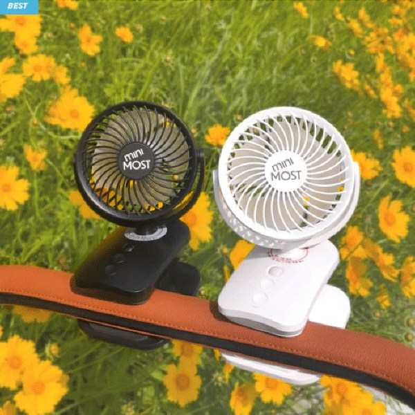 미니모스트 자동회전 유모차선풍기 아기선풍기 이유식선풍기 집게 휴대용 분리세척가능, 현재가 34,900원