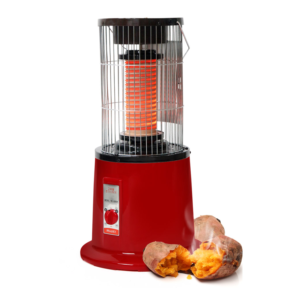 [AC-Mall] 탈착식 반사판 원통형 전기스토브 난방비 절감/법랑코팅 구이통 내장 겨울간식 난로/여주장인 꽉찬황토보빈 원적외선 다량방사 138,000원