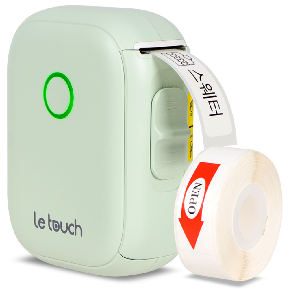 레터치 P12 라벨프린터 네임스티커 라벨기 (라벨지1개포함), P12 라벨프린터+사각화이트라벨지, 1개, 1개, P12 39,900원