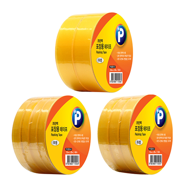 프린텍 포장용 다용도 OPP 테이프 3인치 12mm 15mm 24mm 선택 1,100원