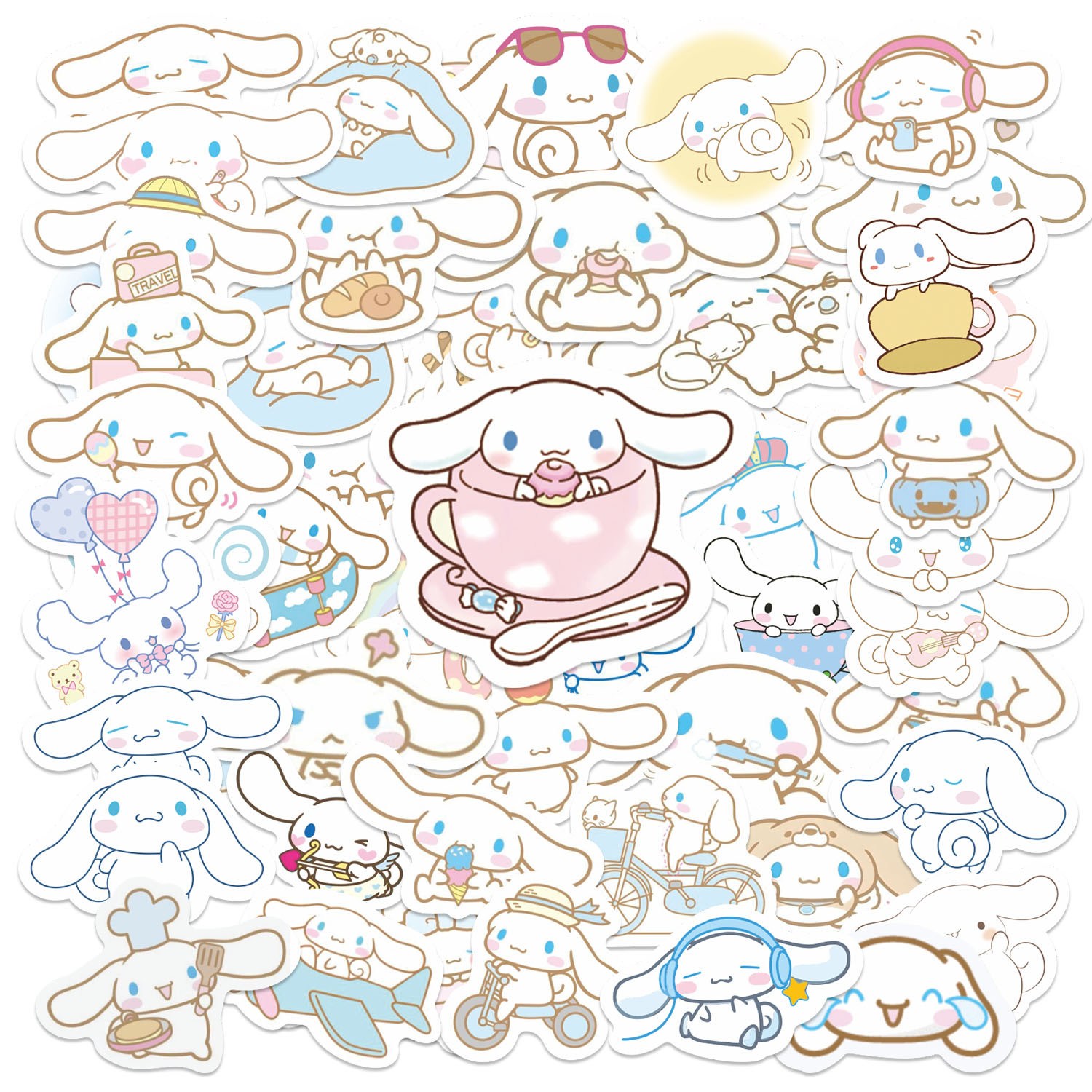 번블랙 산리오 캐릭터 굿즈 스티커 헬로키티 쿠로미 마이멜로디 시나모롤 포챠코 5,700원