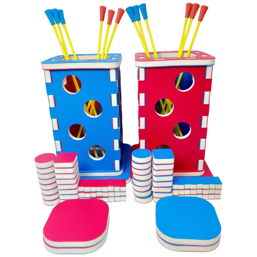 투호 세트(화살6개포함) 양면 전통민속놀이 게임 투호화살 던지기 유치원, 적색+청색(양면), 1개 48,000원