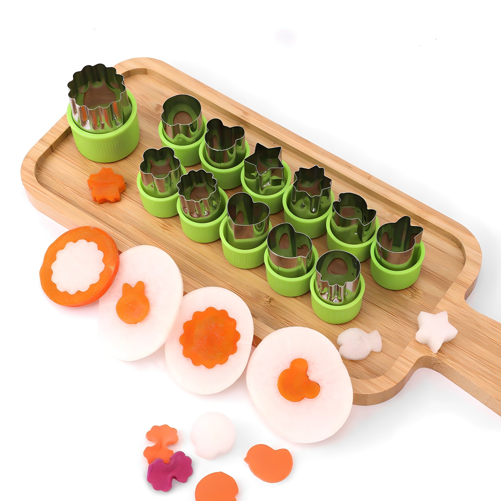 코멧 키친 쿠키 야채 커터 모양틀 12개 세트 그린 3,760원