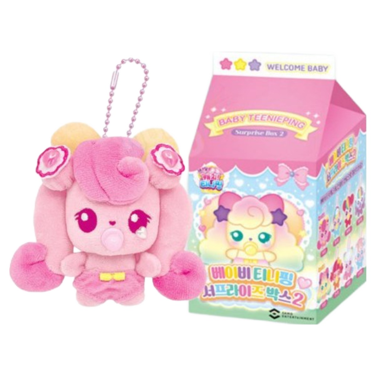 새콤달콤 베이비 티니핑 서프라이즈 박스2 캐치티니핑 인형 1개 임의배송, 1개 42,000원