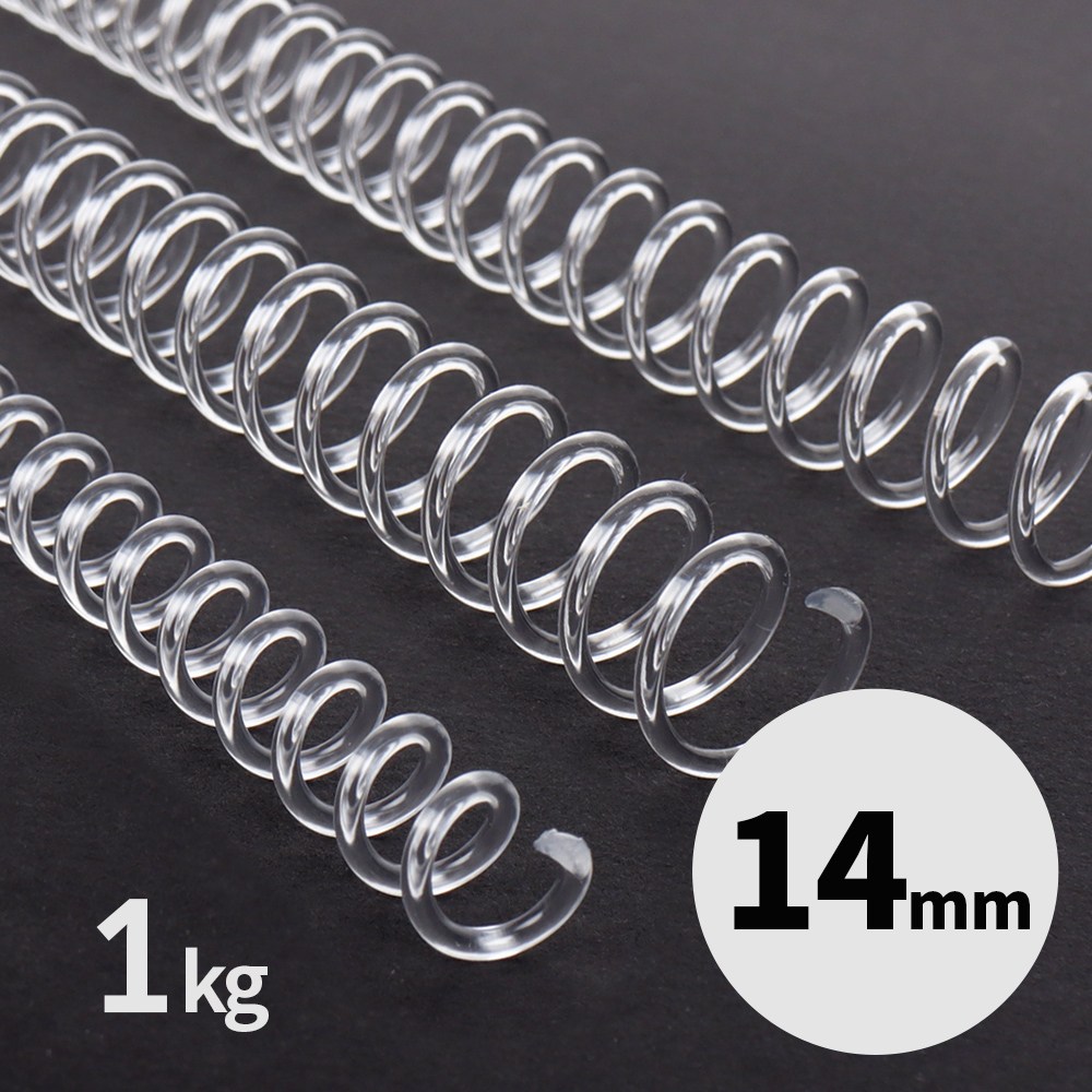 코라미 제본링 3:1 코일링 1KG 크리스탈링 정량판매 8mm~38mm Made in KOREA 6,500원