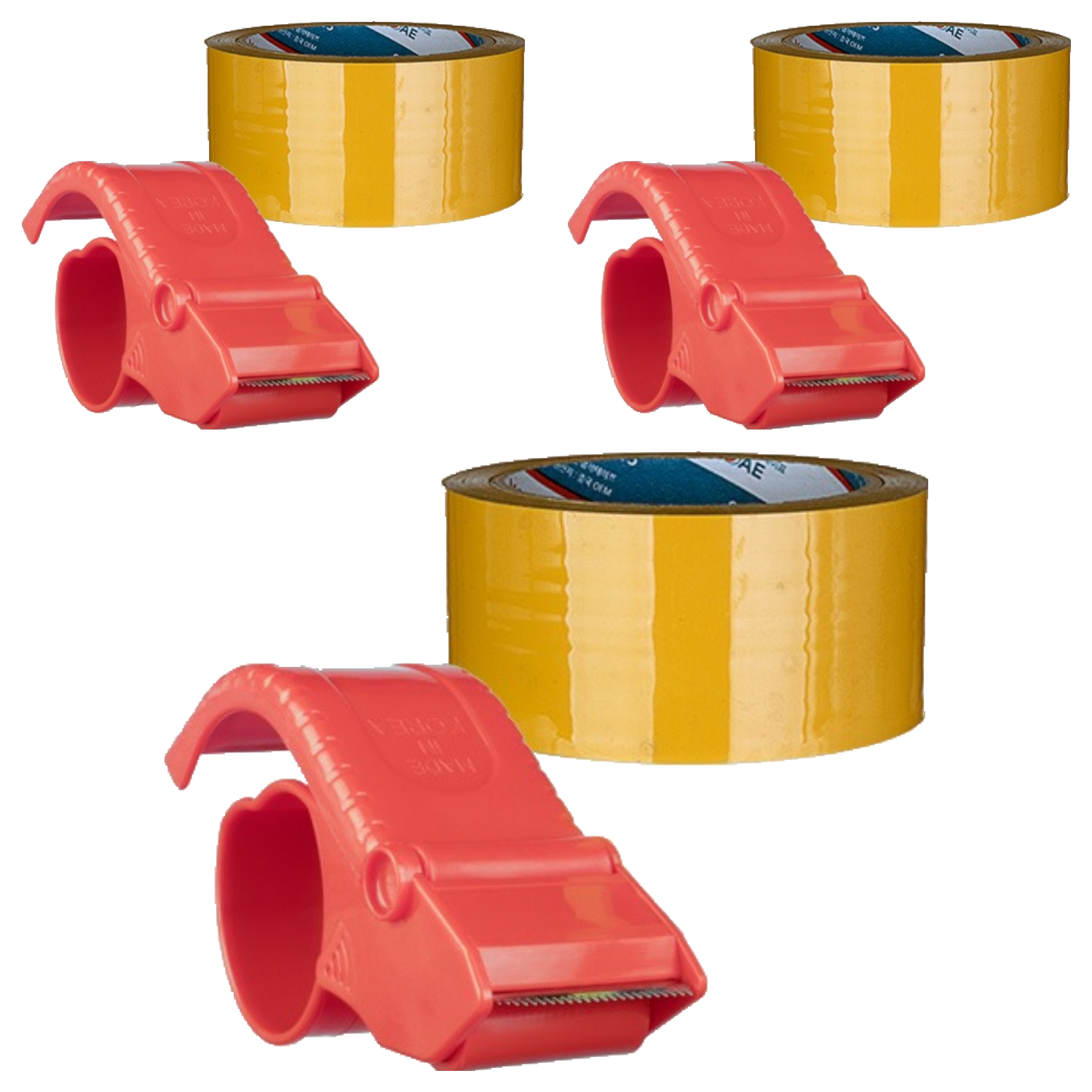 대박테이프 황색 박스테이프 50m 1p + 커터기 1p 9,850원