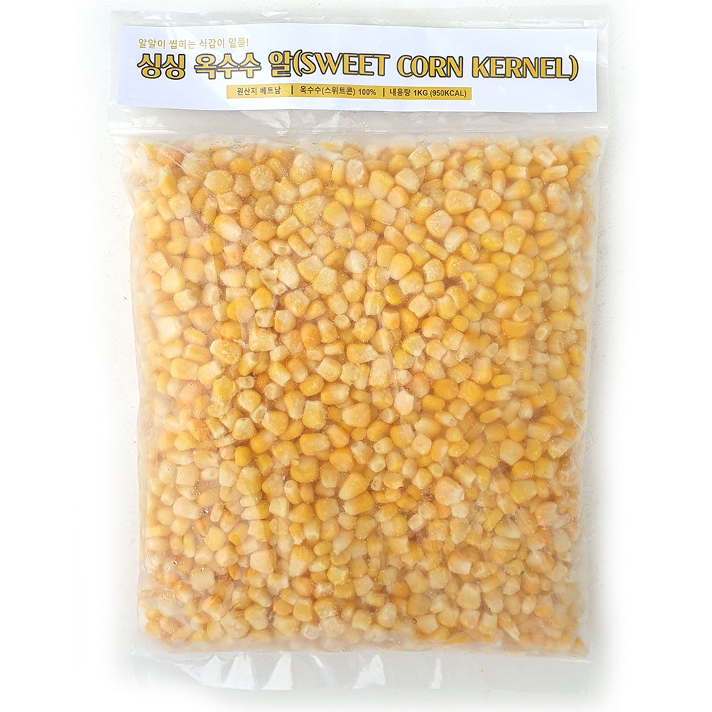 새마원 냉동 자숙 옥수수알 삶은 데친 찐 증숙 옥수수 알갱이, 10개, 1kg 40,800원