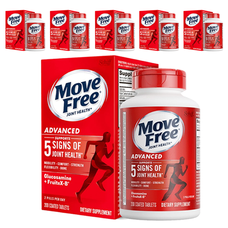 쉬프 무브프리 어드밴스드 조인트 헬스 글루코사민 + 콘드로이틴 + 프루트X-B 타블렛, 200정, 6개, 현재가 224,930원