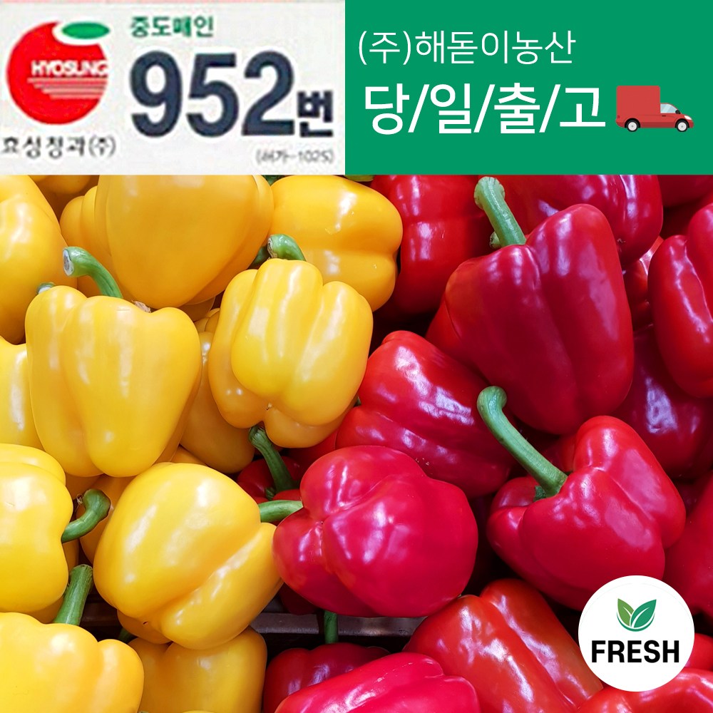 <해돋이농산> 국내산 못난이 파프리카 노랑 1kg 2kg 1박스(4.5kg내외) 21,900원