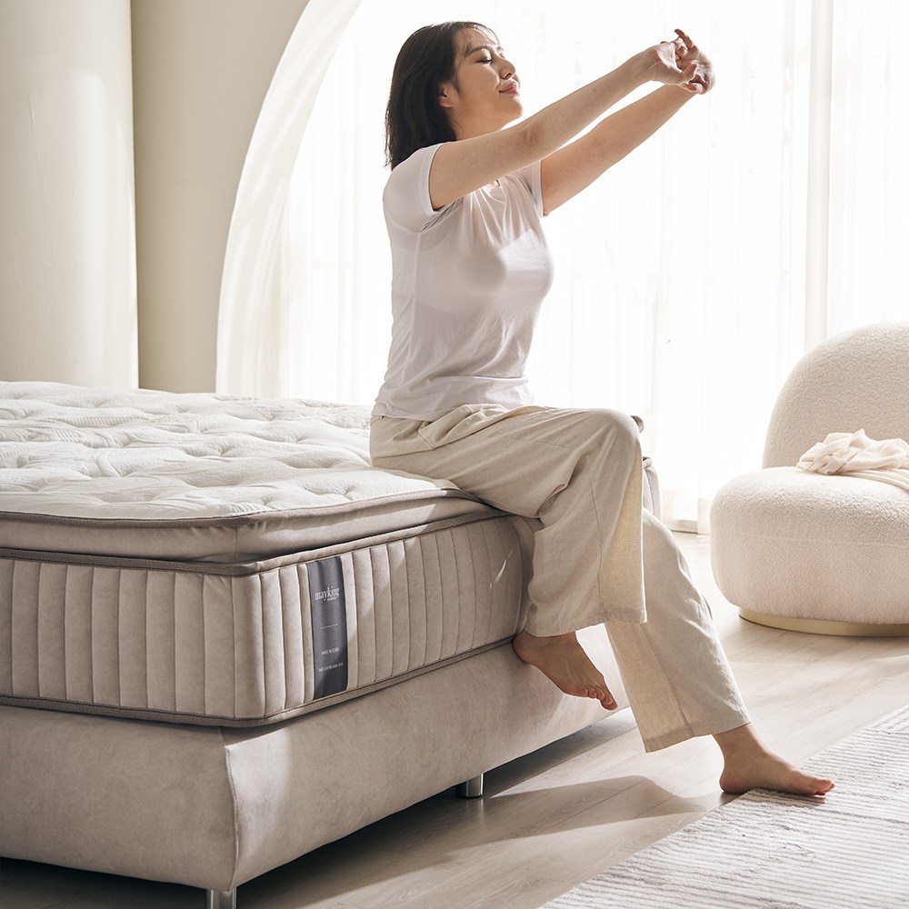 메이킹MK200 호텔 침대 매트리스 독립스프링 유로탑 필로우탑 천연양모 매트릭스 두께 330mm, 330mm, 미디엄 767,000원