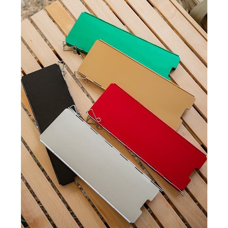 10단 컬러 버너 바람막이 수납함 포함 접이식 알루미늄 가스렌지가림막 캠핑 가림막 11,900원