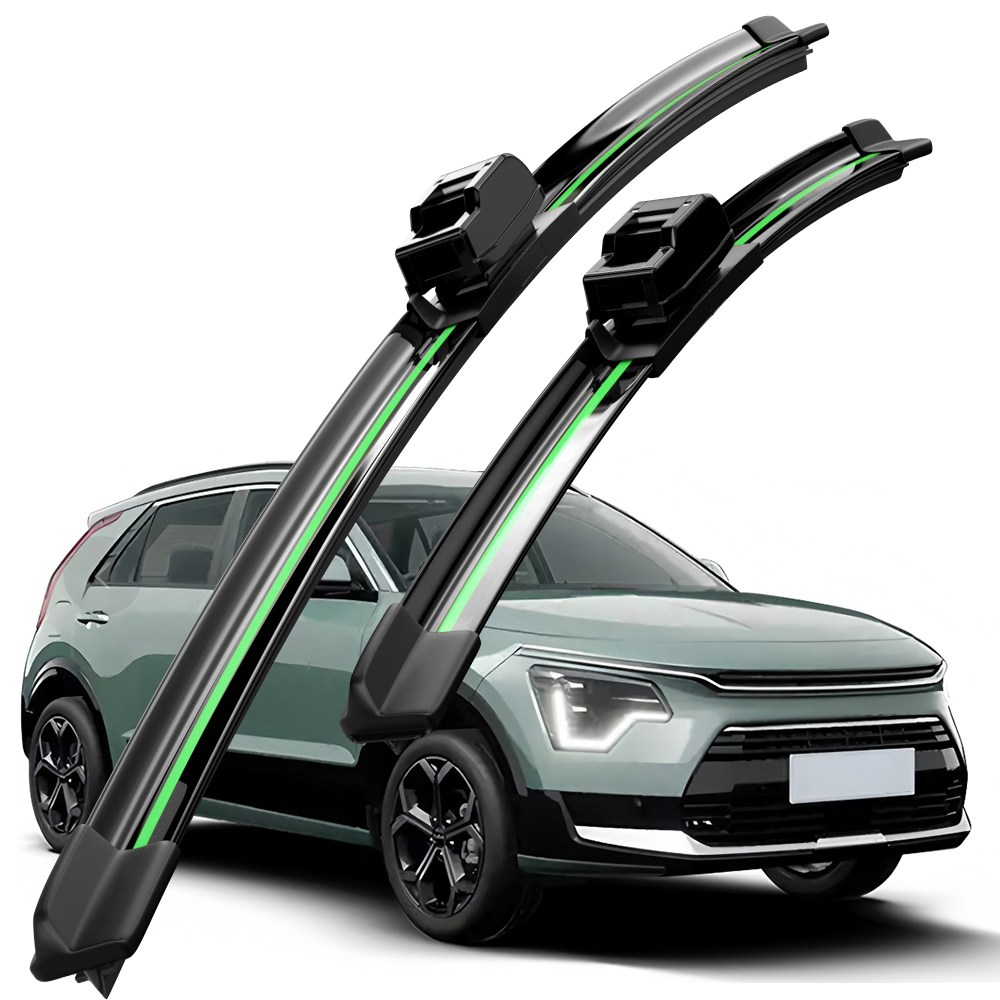 호환 기아 니로/더 뉴 니로(DE)/디 올 뉴 니로(SG2) 2016-2024 와이퍼 초발수 저소음 자국 없음 전면 와이퍼 블레이드 2종 세트, 기아 니로 2016-2024 28,600원