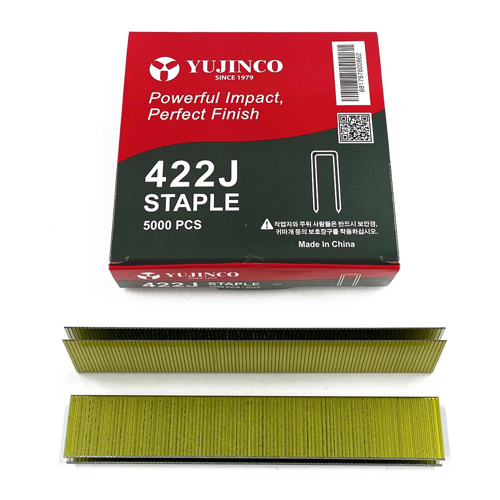 (유진코) 타카핀 422J ㄷ자형 에어 타카심 22mm 1갑 5000발 에어타카 목공 합판, 1개 5,500원