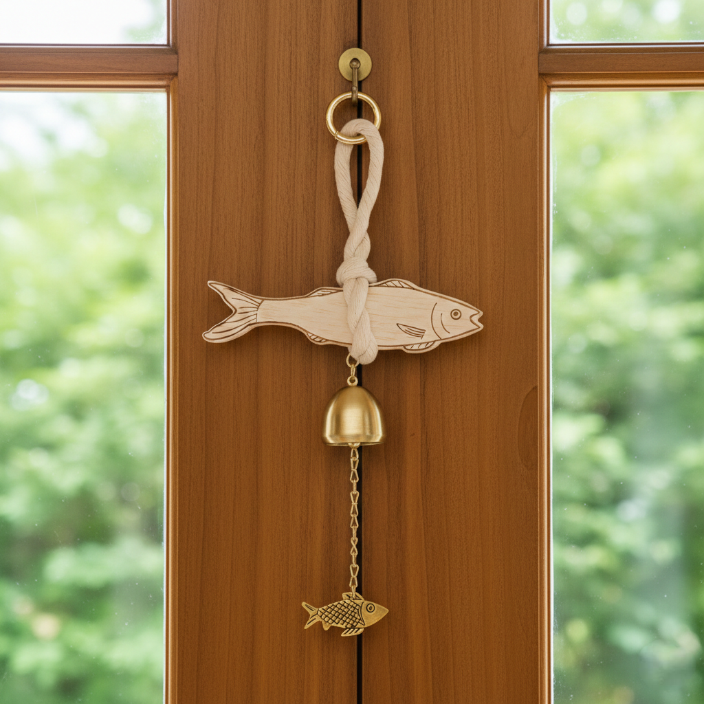 갱모아 집들이 개업 선물 액막이 명태 행운 도어벨, 내추럴 16,500원