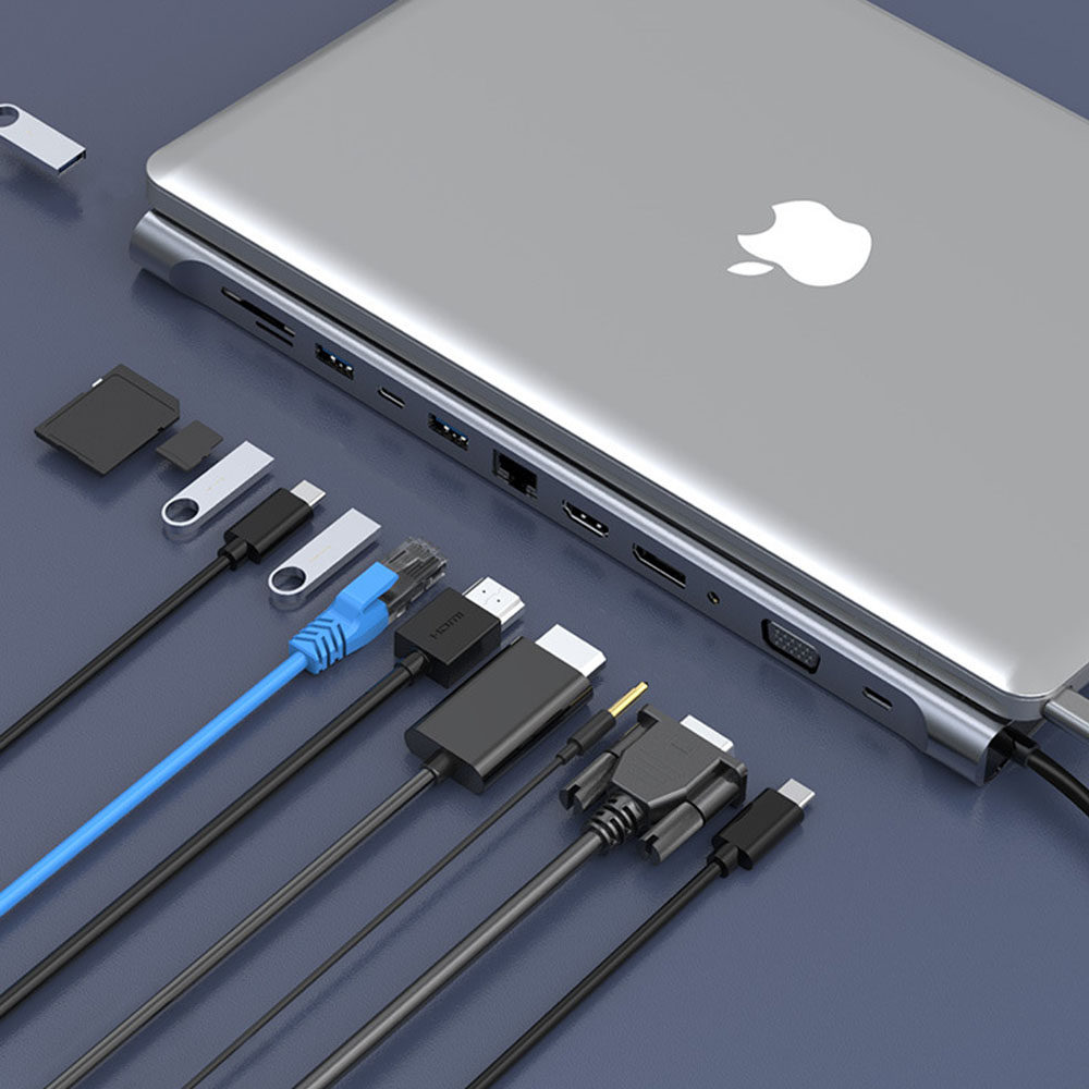 엔씨탑 노트북 C타입 멀티허브 12in1 DP HDMI VGA PD고속충전 53,100원