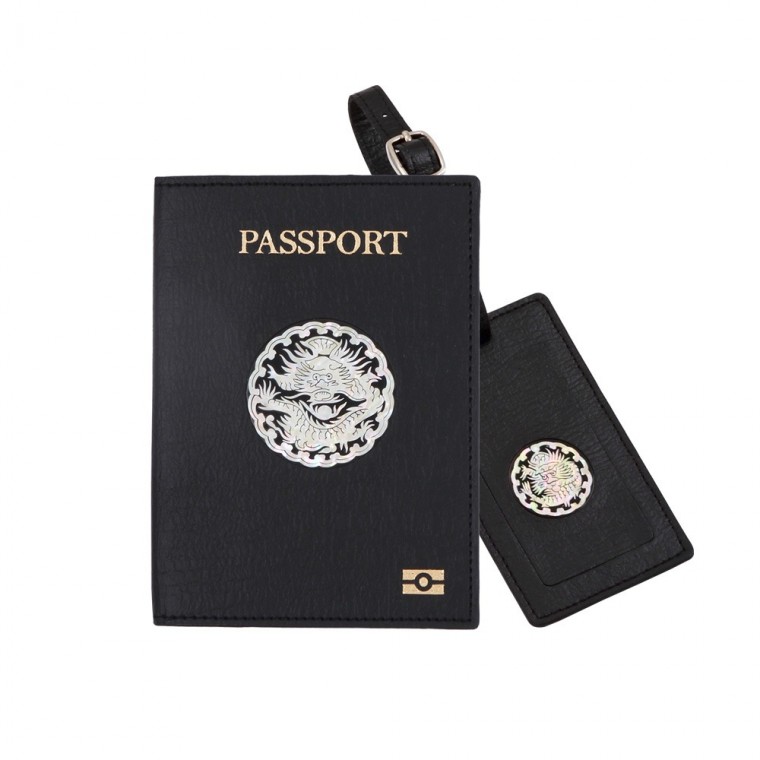 곤룡포 나전 한지가죽 여권지갑 네임택 세트 캐리어네임택 골프백네임택, 현재가 83,250원