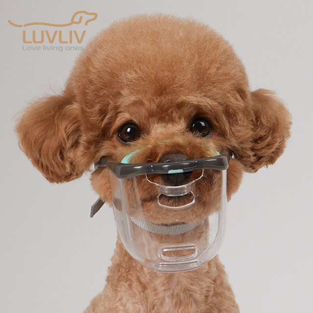 루브립 강아지입마개 마우스핏 애견투명마스크 친환경소재 25,000원