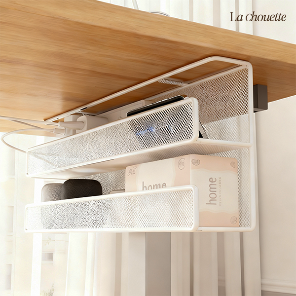 라슈에뜨 무타공 멀티탭 거치대 책상 히든 설치 케이블 콘센트 전선 정리 수납 멀티탭 거치 2단 선반 28,900원