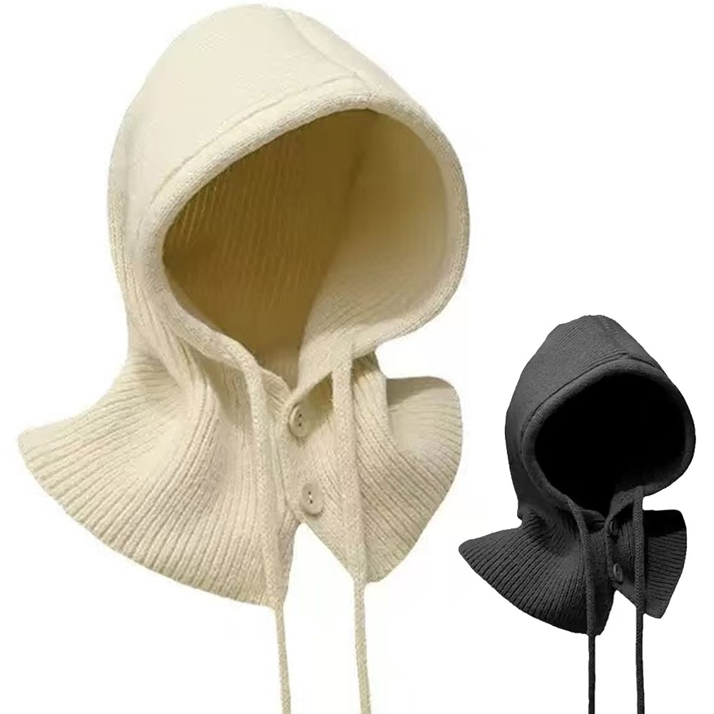 ROOICE 겨울모자 후드 넥워머 니트 바라클라바 남녀공용 2P 세트 8,980원