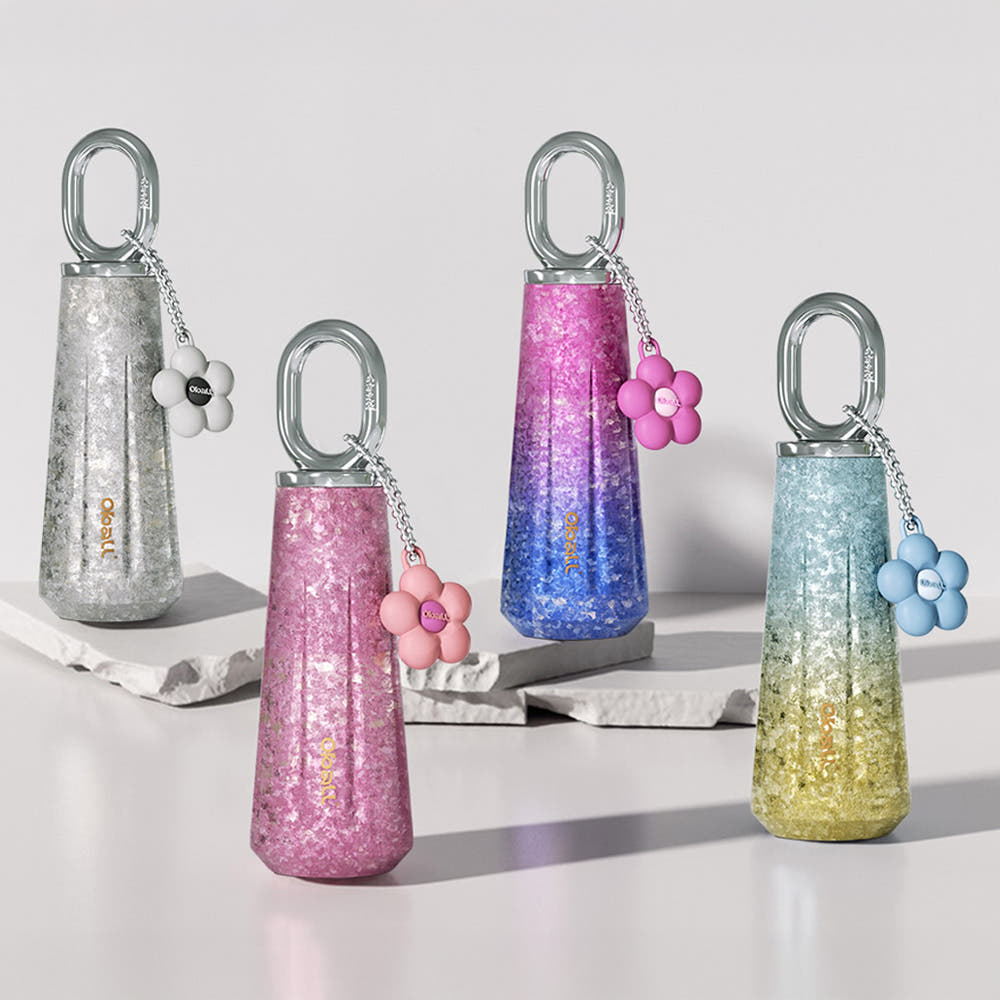 오볼 블러썸 티타늄 텀블러 필터망 손잡이 키링, 퍼플핑크, 1개, 450ml 79,800원