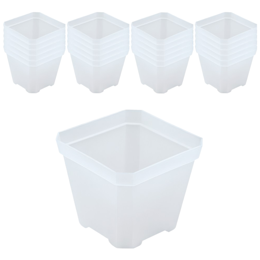 쵸록101 투명 사각 화분 받침 세트 다용도 슬릿 분, 20개, 투명 15,900원