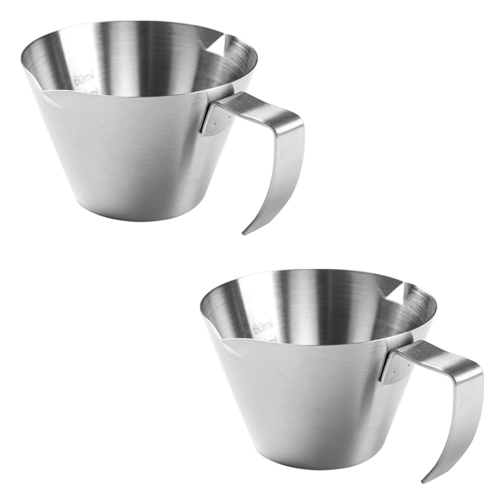 칼딘 더블 스파웃 스테인리스 에스프레소 샷잔 110ml, 실버, 2개 17,300원