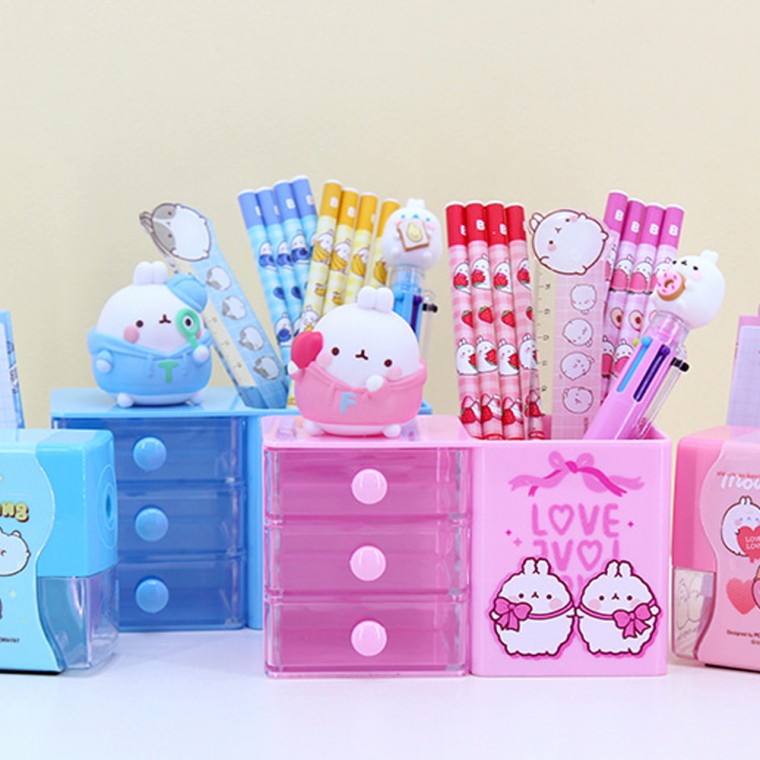 12000 몰랑 럭키 문구세트 1개 랜덤 - 핑크 블루 가성비 필수 13,090원