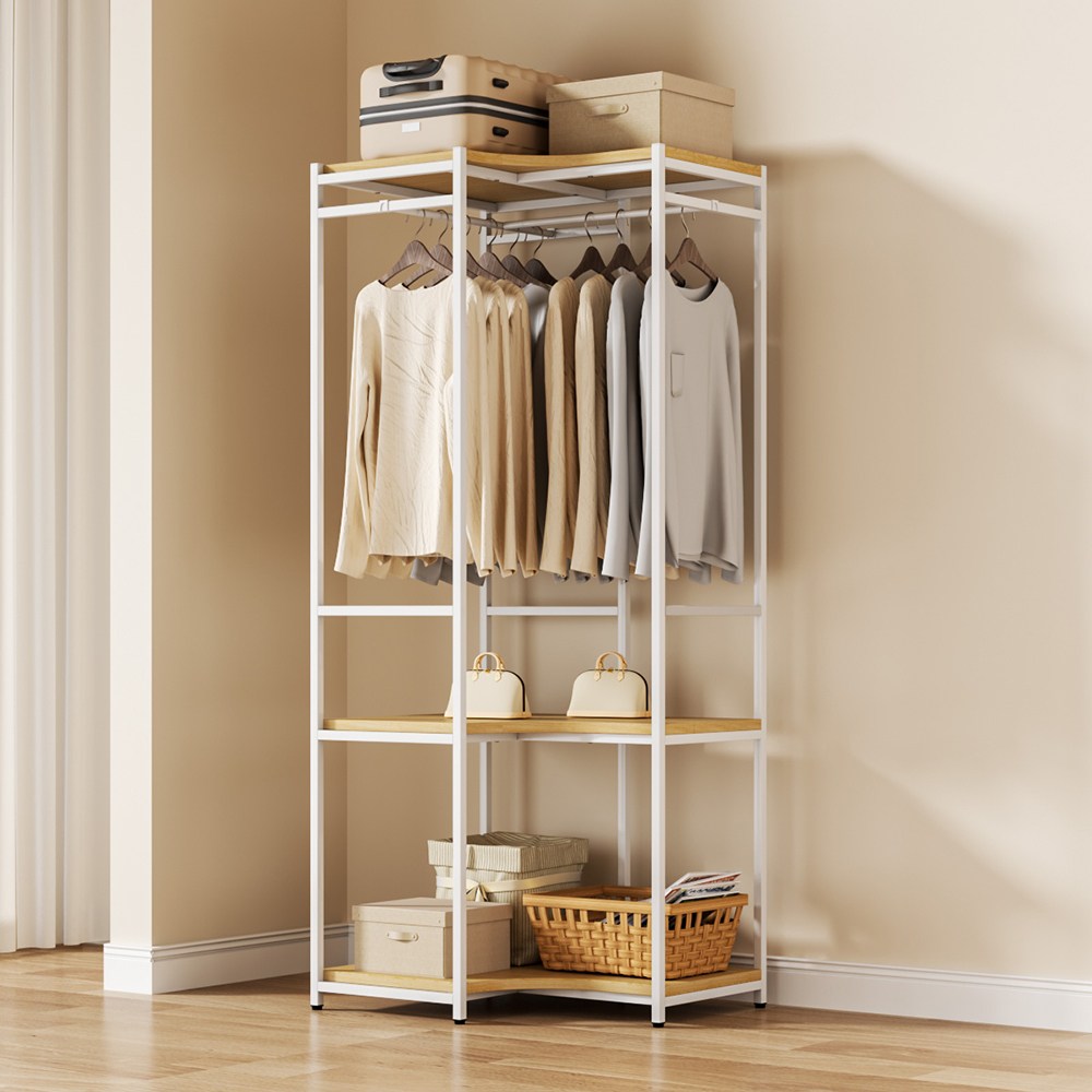 투에스리빙 속깊은 확장 드레스룸 서랍형 옷장 시스템 행거, 화이트 89,000원