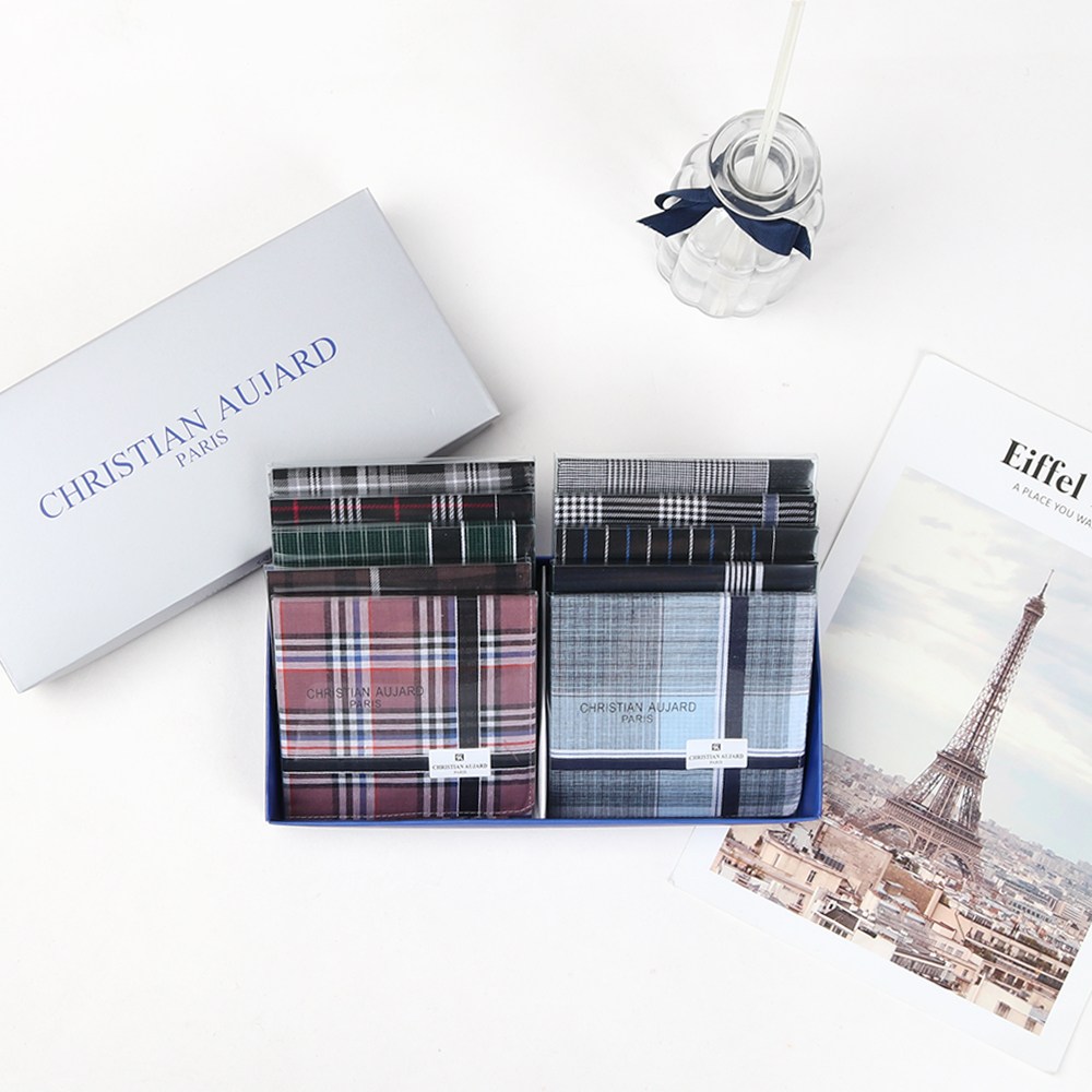 크리스찬 오자르 남성용 선염손수건 10매 선물세트 A 순면 고급손수건 개별케이스 29,900원