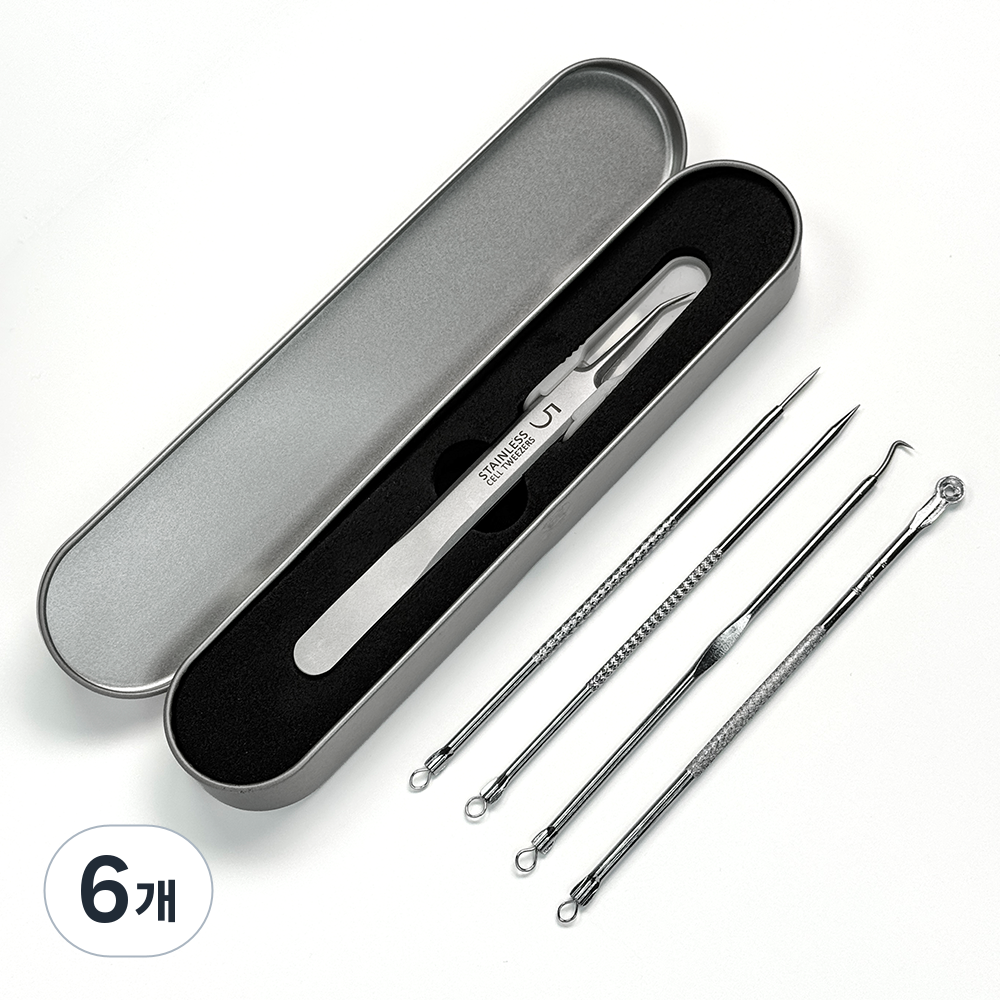 슈어만 전문가 초정밀 핀셋 여드름 관리 큐렛, 6개, L자 71,900원