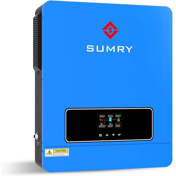 SUMRY 태양광 인버터 충전기 3600W DC 24VAC 110V 하이브리드 전압 변환기 120A MPPT 충전 컨트롤러 배터리 없는 또는 AGM 리튬 가정용 에너지 시스템을 666,800원