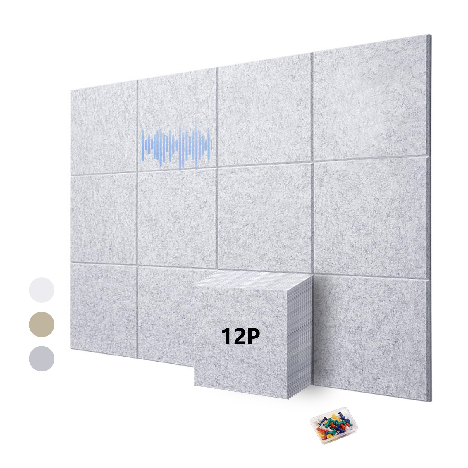 CozyLab 접착형 현관문 흡음방음판 방음재 벽방음보드 실내용 흡음재 원룸 회의실 12,390원