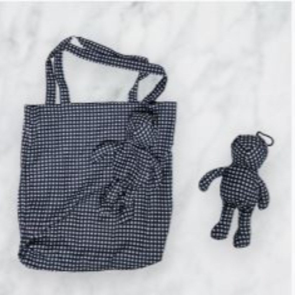 BenF Home 곰돌이 장바구니 키링 에코백 쇼핑백 휴대용 접이식 시장 보조 가방 귀여운 경량 10,900원