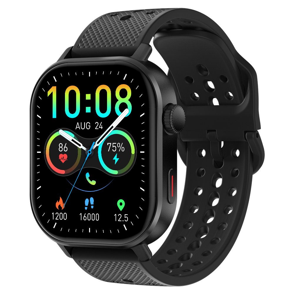 와피크 아웃도어 스마트 워치 ST60 SOS통화 AI운동인식 스포츠시계, GPS + 블루투스, 5.4cm, 블랙, 현재가 150,900원