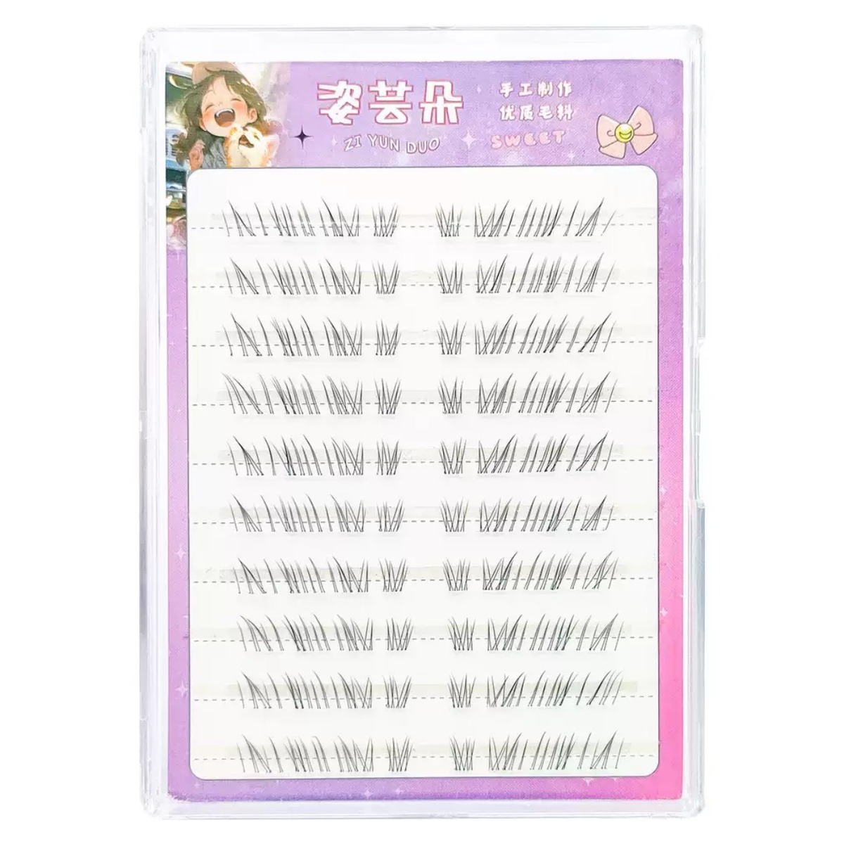 애미림 노글루 언더 가닥 속눈썹 풀이 필요 없는 부분 아랫눈썹 자연스러움 대용량, 1개, 블랙 6,990원