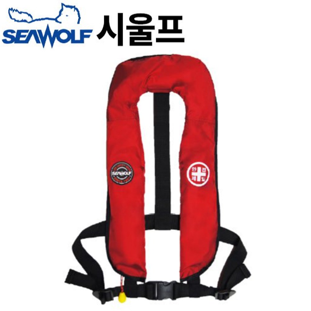 [시울프] 자동팽창식 구명조끼 SW-6F03 / 수동팽창 / KC인증, 1개 73,360원