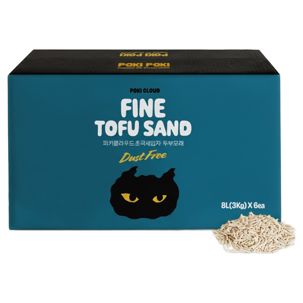 퍼키퍼키 퍼키클라우드 초극세입자 두부 고양이 모래 8L 32,570원
