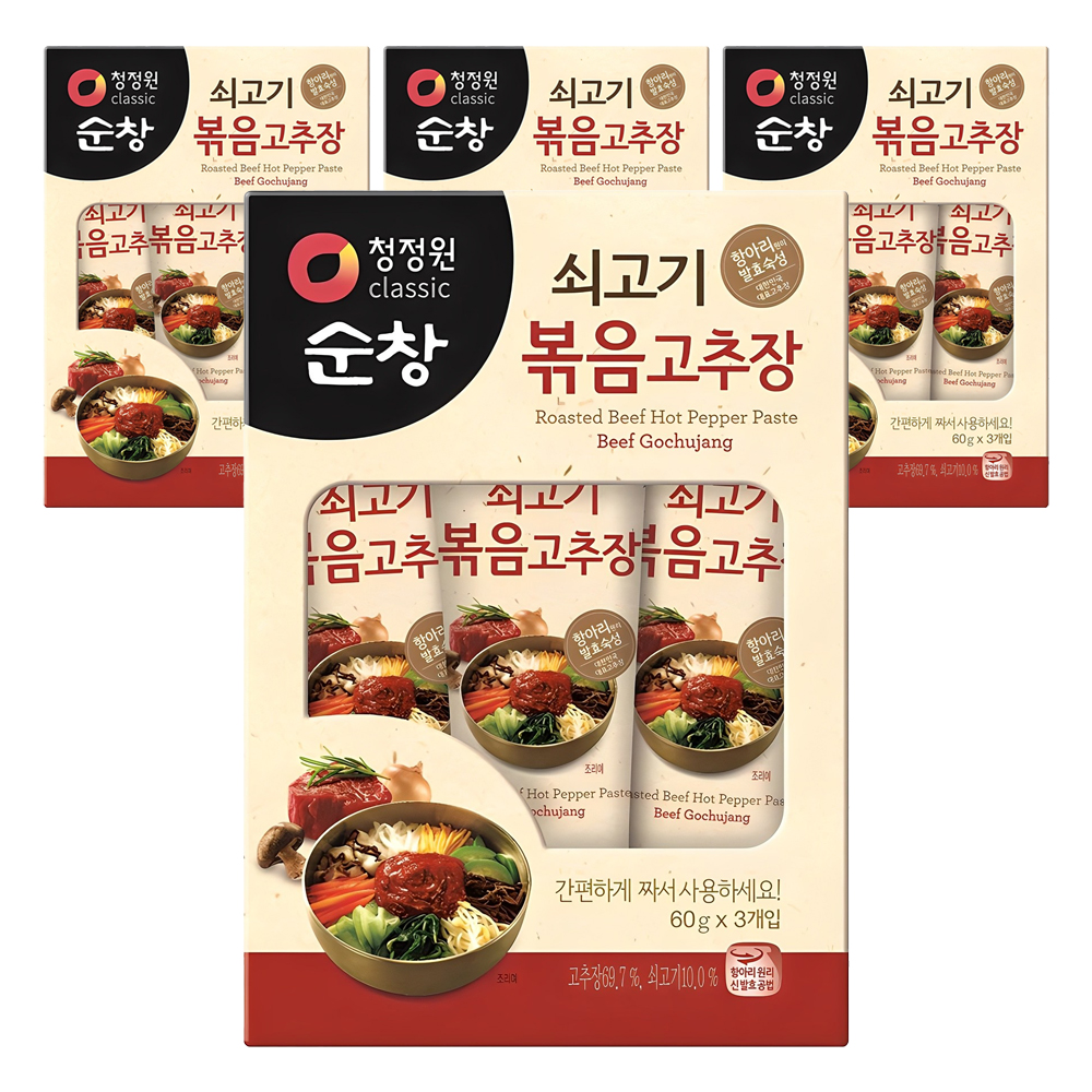 청정원순창 쇠고기 볶음 고추장, 60g, 12개 16,700원