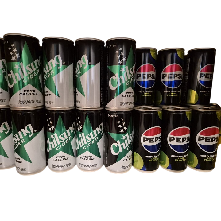롯데 칠성사이다 펩시제로 2종 30캔 세트 28,500원