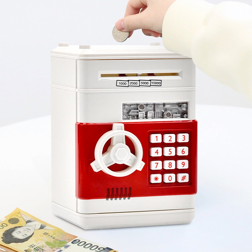 스토리빙 개인 미니 금고 지폐 저금통, 화이트, 1개 14,900원