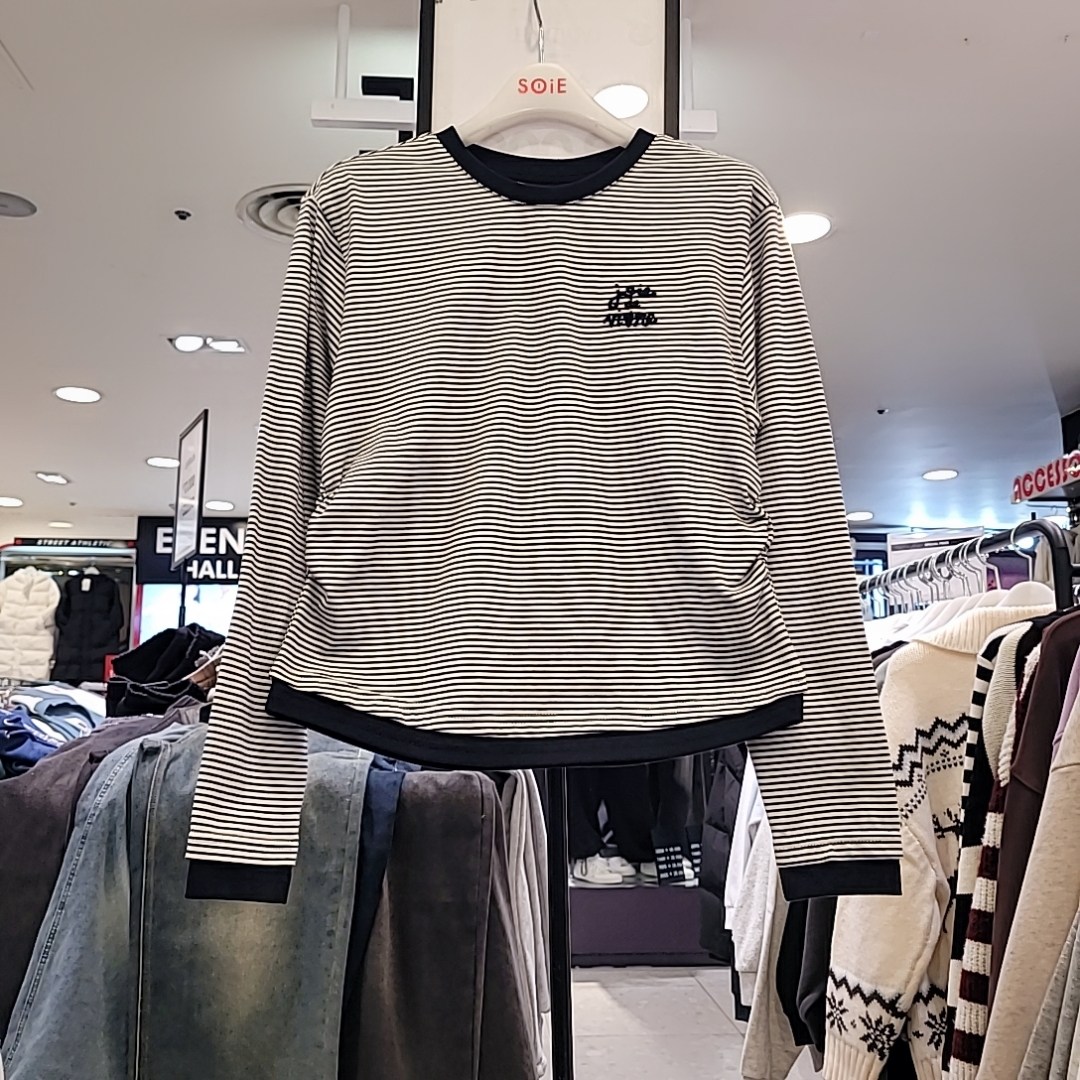 소이 NC인천점 26년 봄신상 / 레이어드 셔링 스트라이프티 26S5451 / 주니어 초등생 중학생 아동용 라운드티 긴팔티 봄 가을 티셔츠 여아용 20,860원