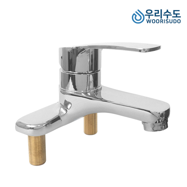 우리수도 Queen 4인치 투홀 세면대 세면수전 수도꼭지, 1개 40,500원